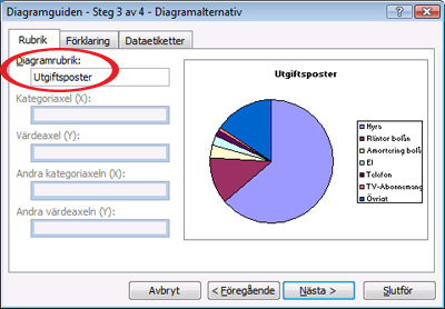 Diagramguiden steg 3 cirkeldiagram